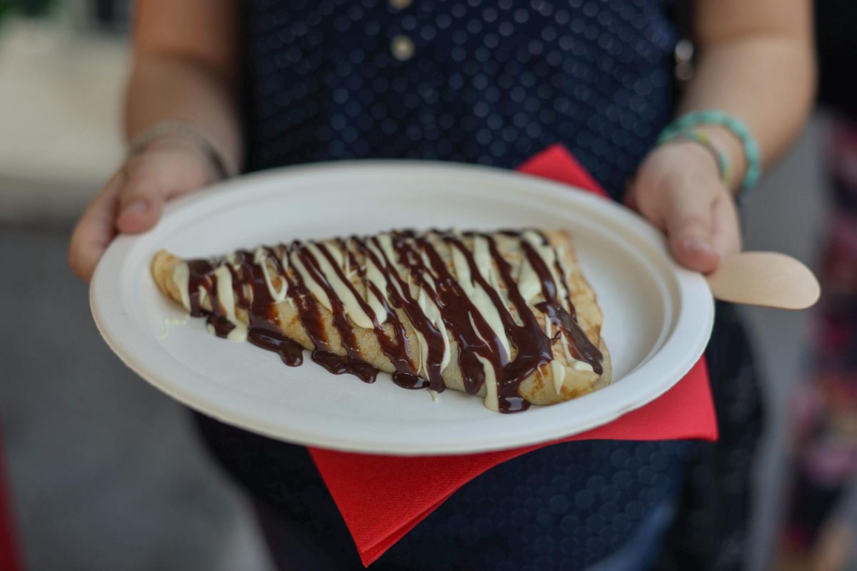 délicieuse crêpe au chocolat